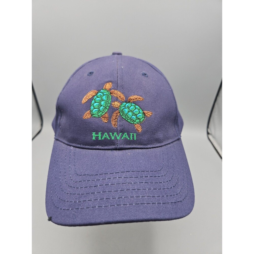 Surfwear Hawaiian Classics Hat Cap Navy Blue One Sz. Cotton  Embroidered Turtles